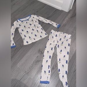 Kyte Baby Blue Floral Pajamas 4T